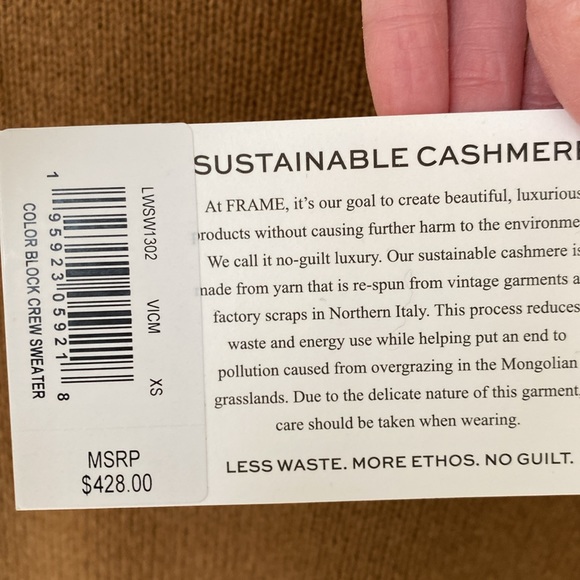 Frame Color Block Crew Sweater - Picture 4 of 12